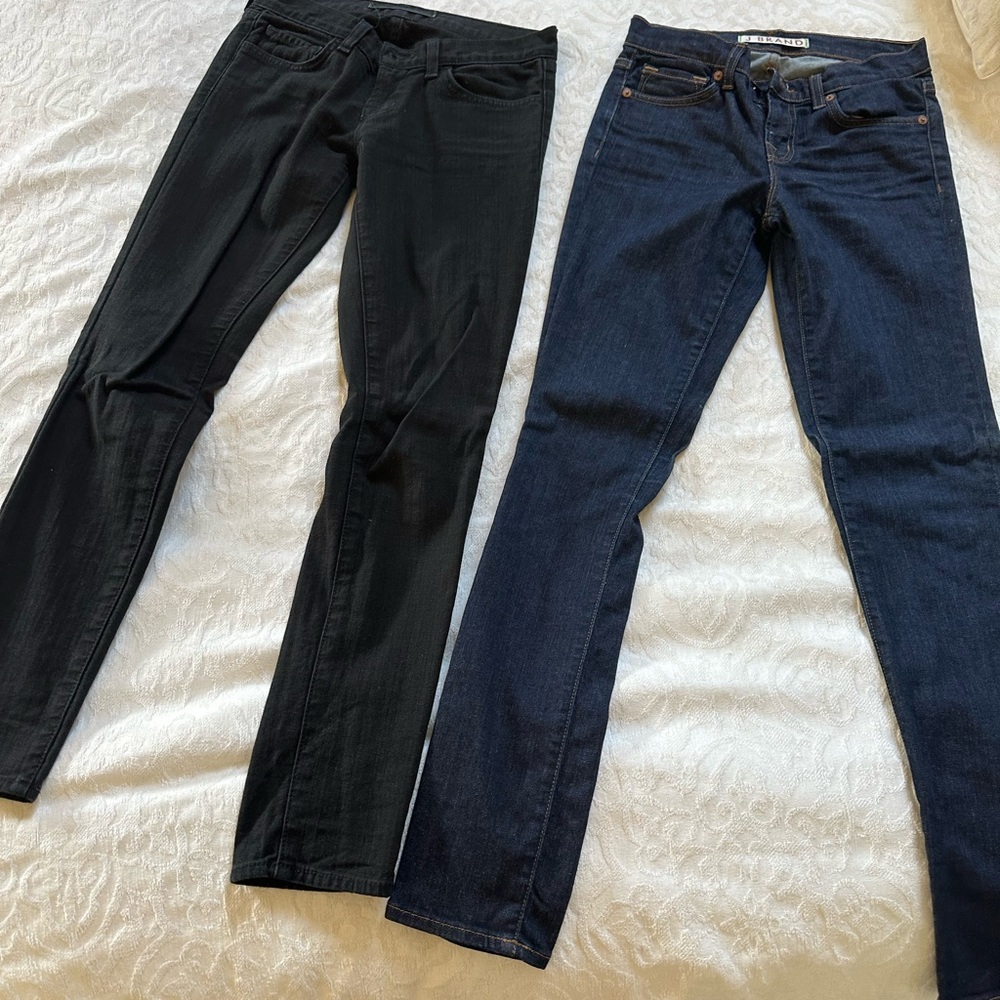 J BRAND Black and Blue Skinny Jeans